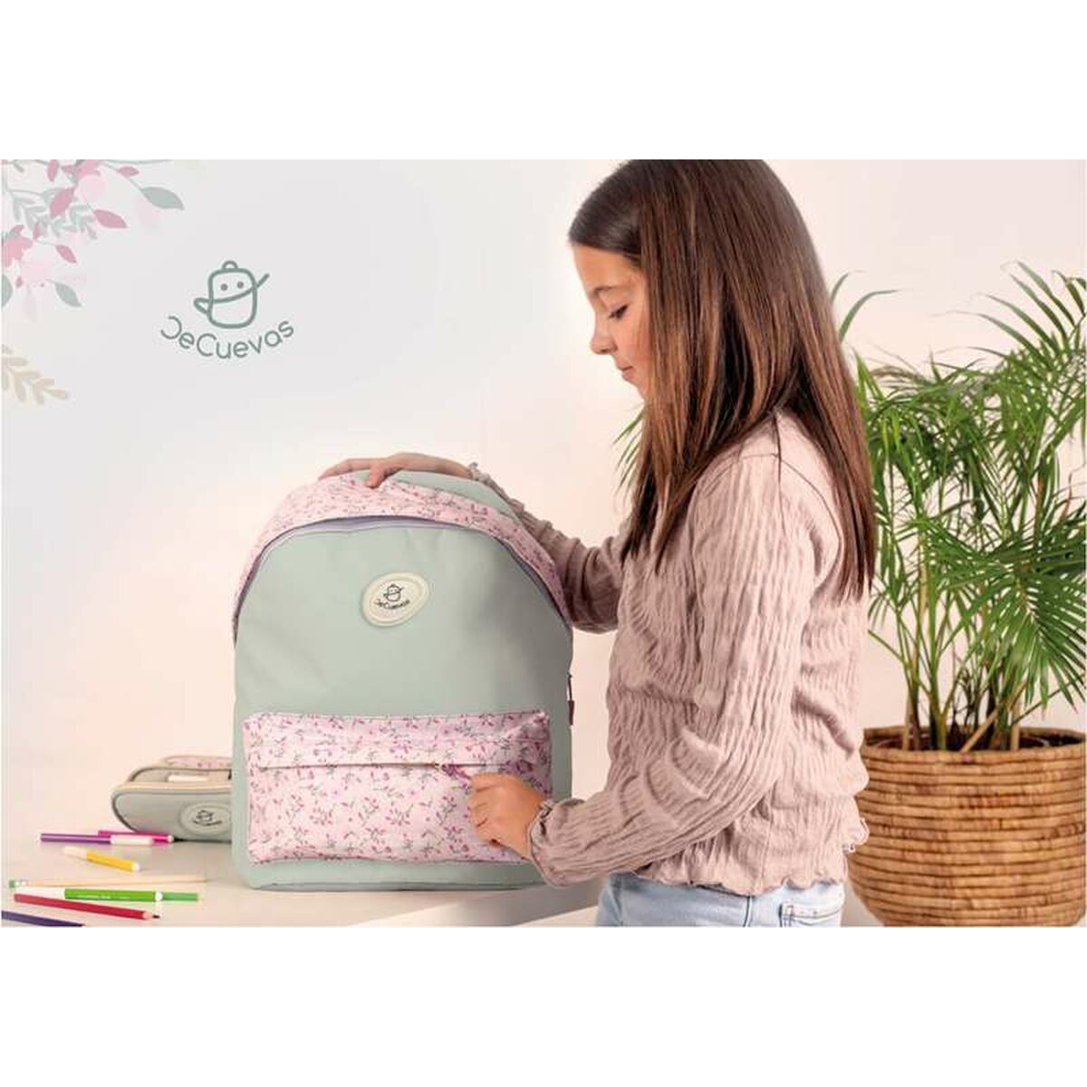 Skoletaske Decuevas Provenza 40 x 18 x 30 cm